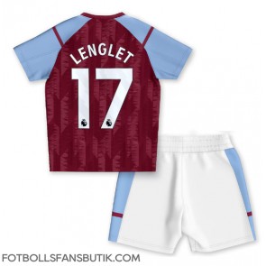 Aston Villa Clement Lenglet #17 Replika Hemmatröja Barn 2023-24 Kortärmad (+ Korta byxor)